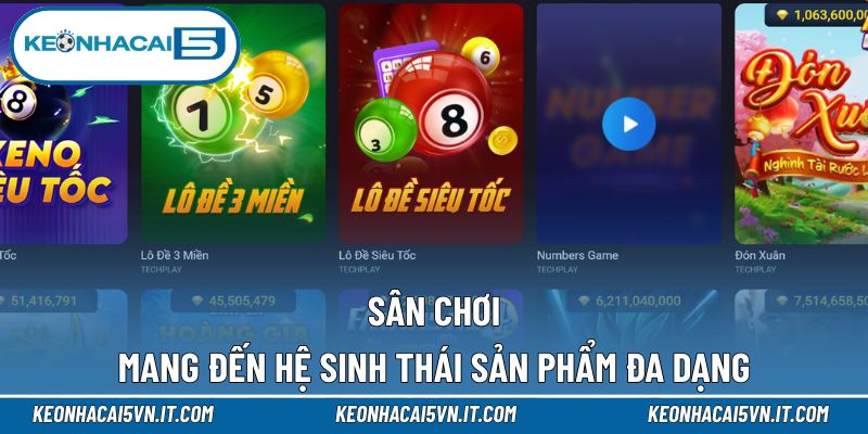 Đa dạng hệ sinh thái sản phẩm nổi bật